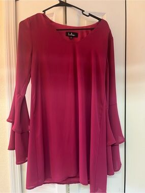 Lulu's Pink V-Neck Tunic Top